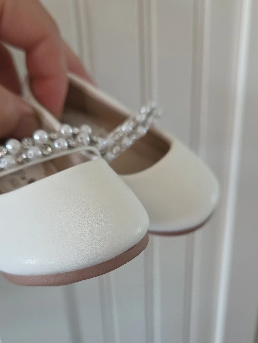 Tip Top Kids Baby Girl White Mary Jane Shoes 2 New